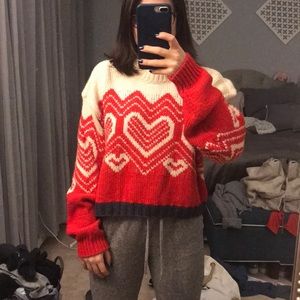 Free People Heart Sweater